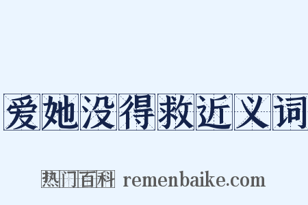 爱她没得救近义词是什么意思的图片